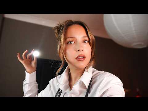 ASMR Night Doctor Checks Your Vitals ✨ and cools down your fever for a deep sleep