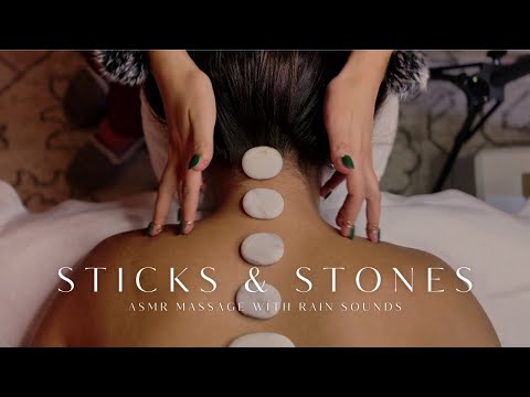 Gentle Back Triggers for Deep Sleep | Hair Brush | Dry Brush | Chopsticks | Cold Stones [No Talking]