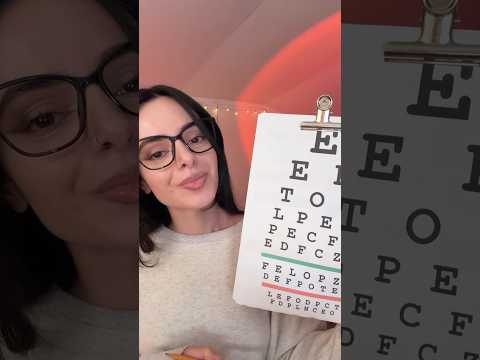 eye test ✨ #asmr #sleep #asmreyeexam  #asmrrelaxation #triggersforsleep