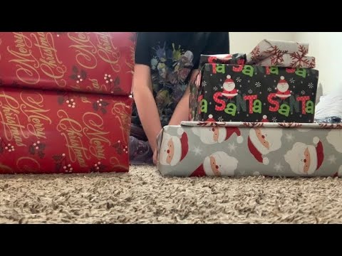 ASMR Unwrapping Christmas Presents From My Family