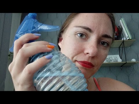 ASMR- Ljud med sprayflaska (swedish)