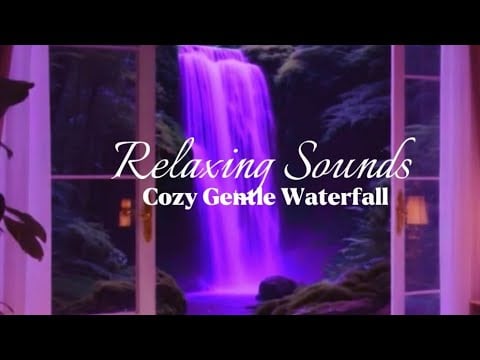 Tropical Tranquility Night & Waterfall Waves 🌴 | Deep Sleep, Spa, and Stress Relief Relaxing Sounds