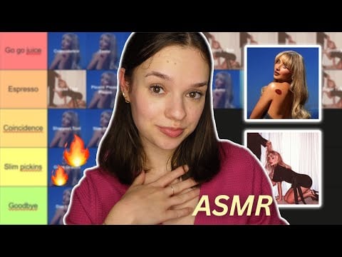 ASMR tier ranking Man's Best Friend & Short n' Sweet 👀🤭 (Sabrina Carpenter songs)