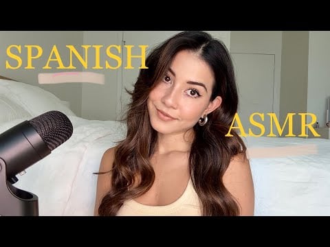 ASMR en Español ❤️ Calming phrases in Spanish so you can fall asleep fast 