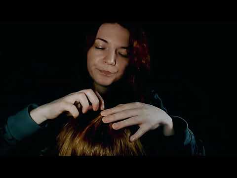 Deep Scalp Massage for Headache Relief (whispered, scratching, brushing)(asmr)