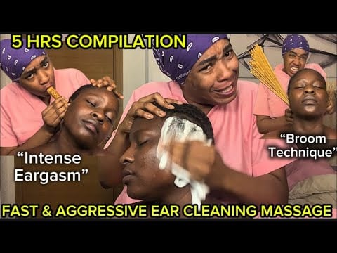 ASMR✨5hrs COMPILATION OF ULTIMATE EAR INTENSE MASSAGE,SPITPAINT THAT SENT vikky TO ANOTHER DIMENSION