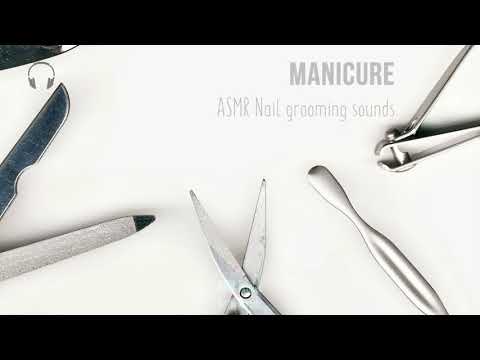 [ASMR] Manicure ★ Nail file, buffing & grooming sounds ★ [binaural] [no talking] [layered]