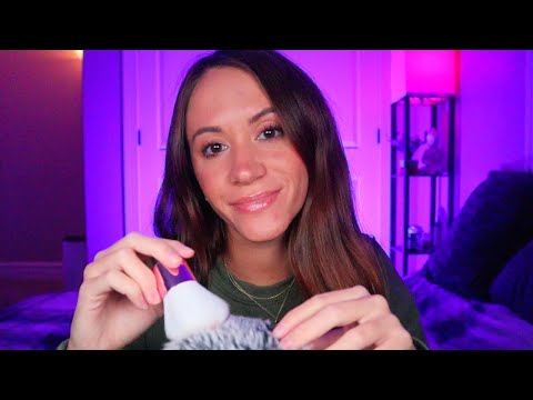 ASMR / Relaxing Ramble & Updates (w/ mic brushing)