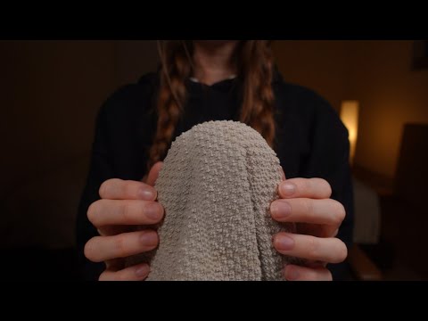 ASMR | 3 Hours Towel Mic Scratching for Deep Sleep (No Talking, Gets Darker, Purring)