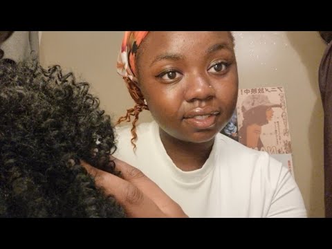 ASMR ~ The Girl In The Back Of The Class Plays With Your Afro Hair