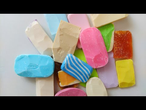 Dry Soap carving ASMR/ relaxing sounds/No talking. Satisfaction ASMR video/Cutting soap