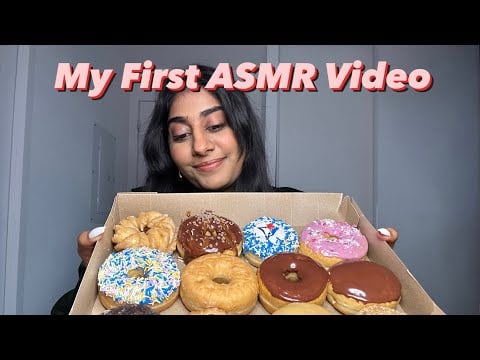 MY FIRST ASMR VIDEO | Tapping Donut Triggers