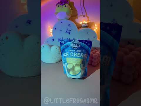 FREEZE DRIED ICE CREAM 🧊🍦 #asmr #eating #freezedried #icecream #asmreating