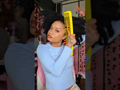 ASMR Hair brushing and styling 😳😱 #hairstyle #tutorial #hair #asmr  #shorts #hairtok #fast