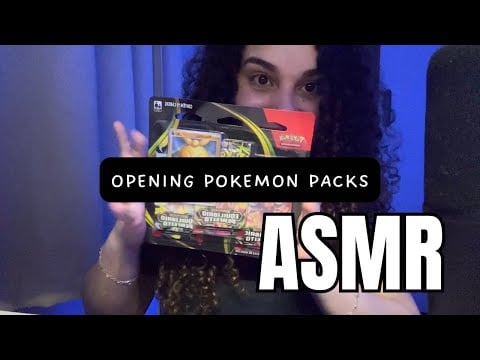 ASMR - ABRINDO CARTAS DO POKÉMON - SONS E SUSSURROS🥹❤️ 