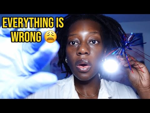 ASMR EVERYTHING IS WRONG! 😩 SKIN CHECK, BRAIN EXAM & SOMETHING'S IN YOUR EYE 👁️💤