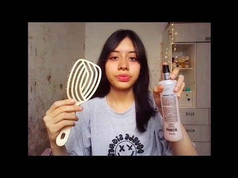Asmr casero roleplay 🌸 tu hermana te peina para dormir ☁️✨