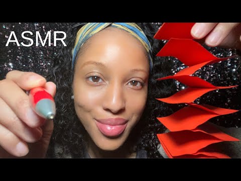 POV YOU ARE MY NOTES ✍🏽 ASMR WRITING ON YOUR FACE (personal attention) looped 🔁#asmr