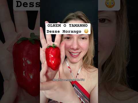 E ESSE MORANGO Do AMOR De ITU? 😂 #asmrfood #morangodoamor