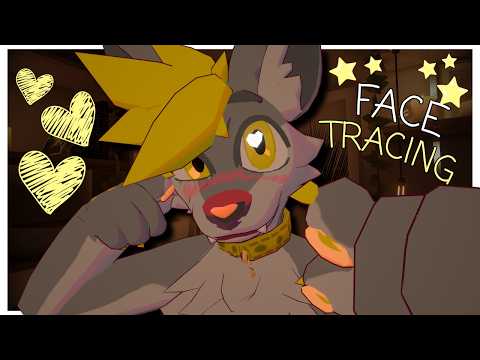 [Furry ASMR] Tracing your FACE until you fall asleep :3 [Sleep-aid] [Soft-spoken] [Visual Movements]
