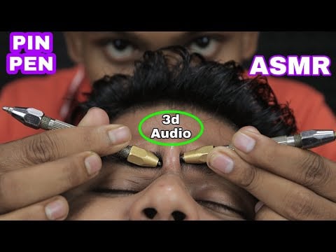 ASMR PIN-PEN Massage With 3d Sounds | ASMR Head Scratching | Neck Cracking Sleeping Pills