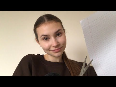 ASMR Paper cutting and folding NO TALKING 💕💕