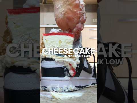 Pea vs. Cheesecake! Barefoot Crushing Food In Shoes! Oddly Satisfying! ASMR