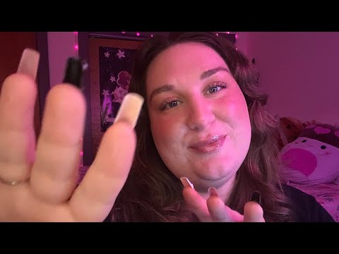 ASMR Going Between Soft Spoken & Whispering (With Personal Attention, Hand Movements, XL Nails)