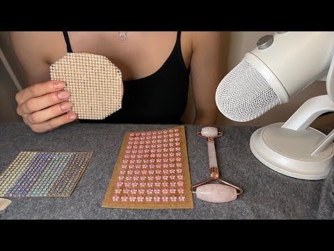 First Time Asmr sounds with face roller 🩷