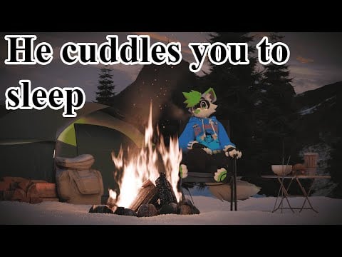 [Furry ASMR] Boyfriend whispers you to sleep! | Kissing | Petting | Camping | Roleplay | Sleep