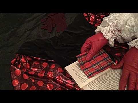 Reading "A bedside  Odyssey" with red leather gloves {{ ASMR }}
