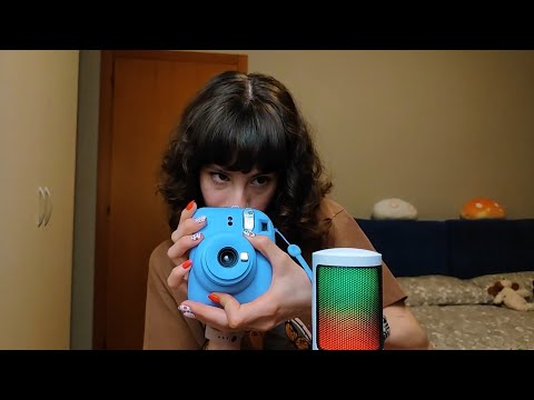 ASMR tapping and scratching on random objects - whispering