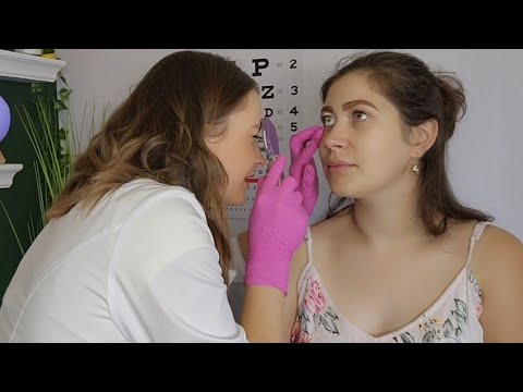 ASMR Real Person Cranial Nerve Exam for Head Injury (she fell while pregnant) Doctor Check-UP