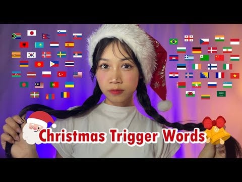 ASMR Christmas Trigger Words in 60 Languages ❤️🎄