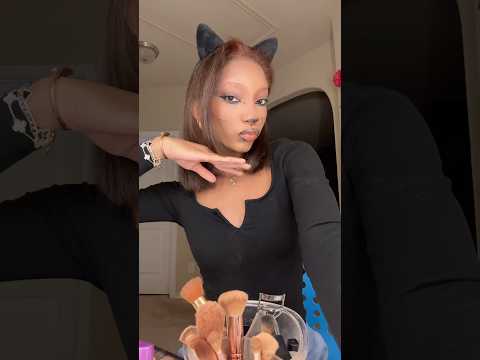 cat halloween makeup tutorial🐈‍⬛ #halloween #shorts #makeup #tutorial