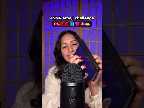 asmr emoji challenge 😋 #asmr #dormir #relax