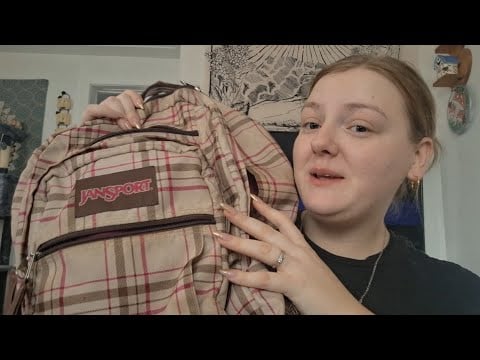 ASMR- Pack with Me- Showing What I Packed Clothes, Makeup, Essentials Lofi Rambling 