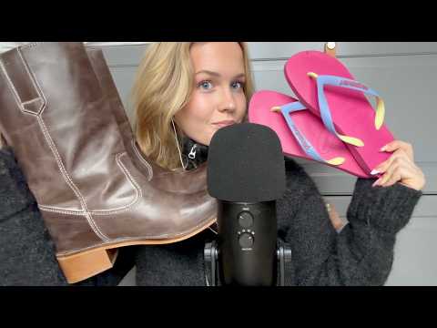 ASMR shoe collection 𑣲⋆🩴👟