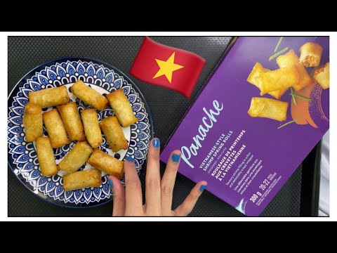 ASMR Eating|  and Tasting Eating Spring Rolls Crunchy Sounds! Vietnamese 🇻🇳 Whisper[Eating Sounds]