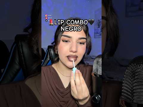 Intentando 💄Lip Combo🖤NEGRO🖤 #asmr #lipcombo