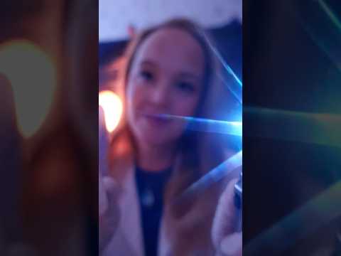 ASMR Eye Exam Peripheral Vision Check (Dark Room) #asmr #sleep #shorts