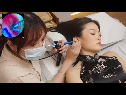 ASMR👂🏼Chinese Visible Ear Cleaning | Visual Ear Pick + Ear Bath + Massage | Relaxing & Sleep Aid 🫧