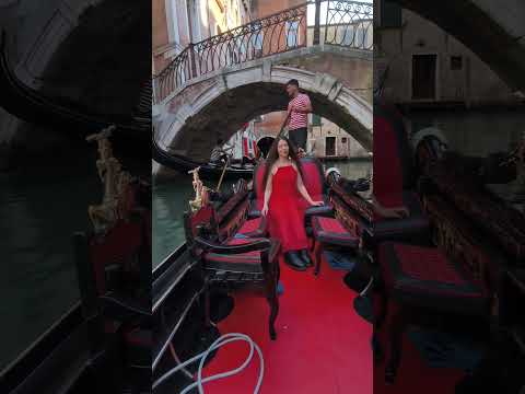 Enjoying Gondola ride in Venice 🥰 magic