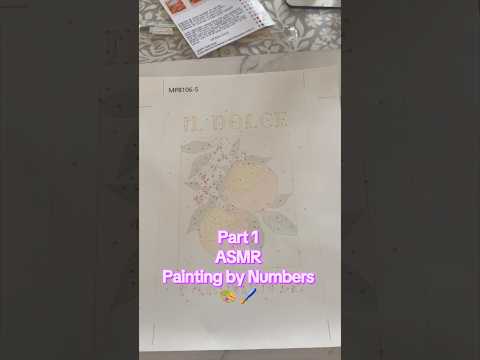 ASMR Whispered Painting by Numbers 🎨💜 ✨ Full version on TikTok 💜 #shorts