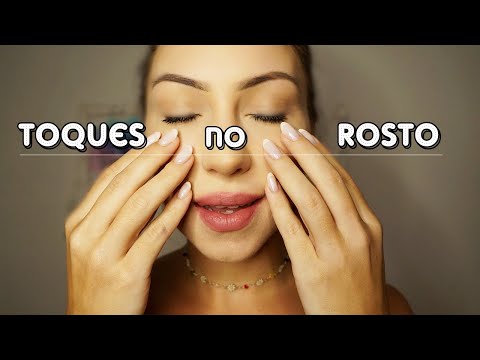 ASMR TOQUES DELICADOS NO MEU ROSTO QUE VÃO TE CAUSAR SONO