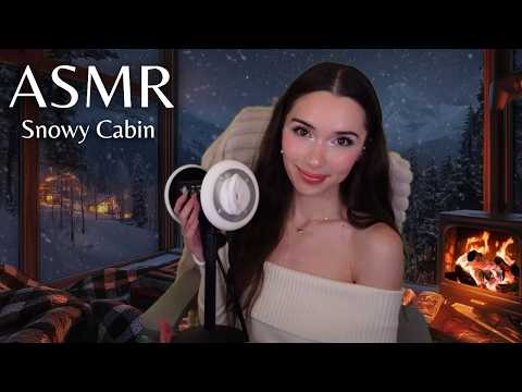 ASMR for Sleep ✧ Whispering to You in a Snowy Cabin with a Crackling Fireplace Ambiance (Twitch VOD)