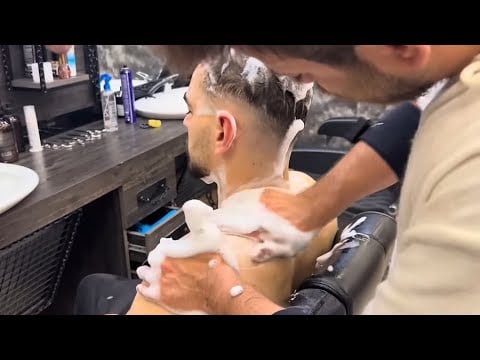 Asmr Massage | Full Body Relaxation Massage | Barber Head Back and Chest Massage