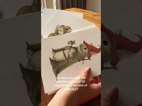 I did something delusional😅 #cozyart #art #smallbiz #watercolor #drawing #illustration #mailclub
