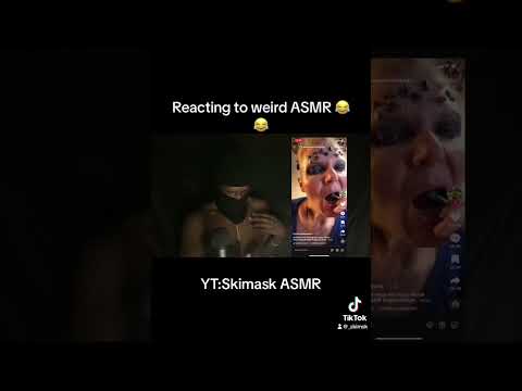 reacting to weird asmr 😂😂#asmr#asmrsounds#asmrtiktok