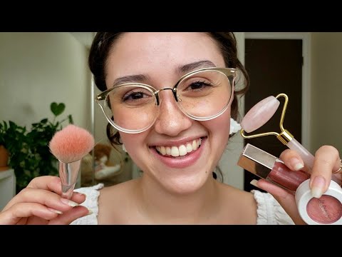 ASMR Friend Pampers You ⛅ Tingly Spa & Makeup (Layered Sounds)